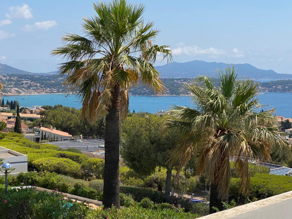 Superbe T2 44M2 - Grande Terrasse Vue Mer Panoramique Exceptionnelle Piscine - Parking باندول المظهر الخارجي الصورة