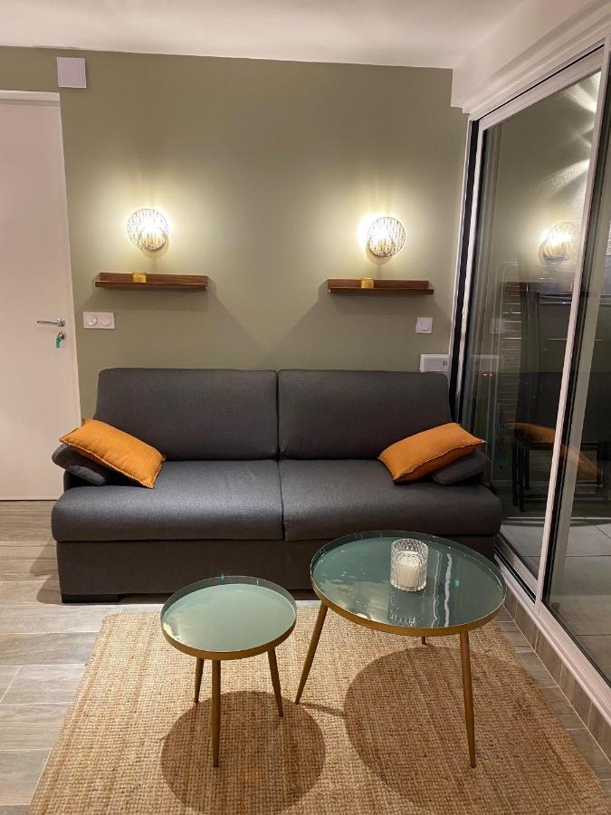 Superbe T2 44M2 - Grande Terrasse Vue Mer Panoramique Exceptionnelle Piscine - Parking باندول المظهر الخارجي الصورة