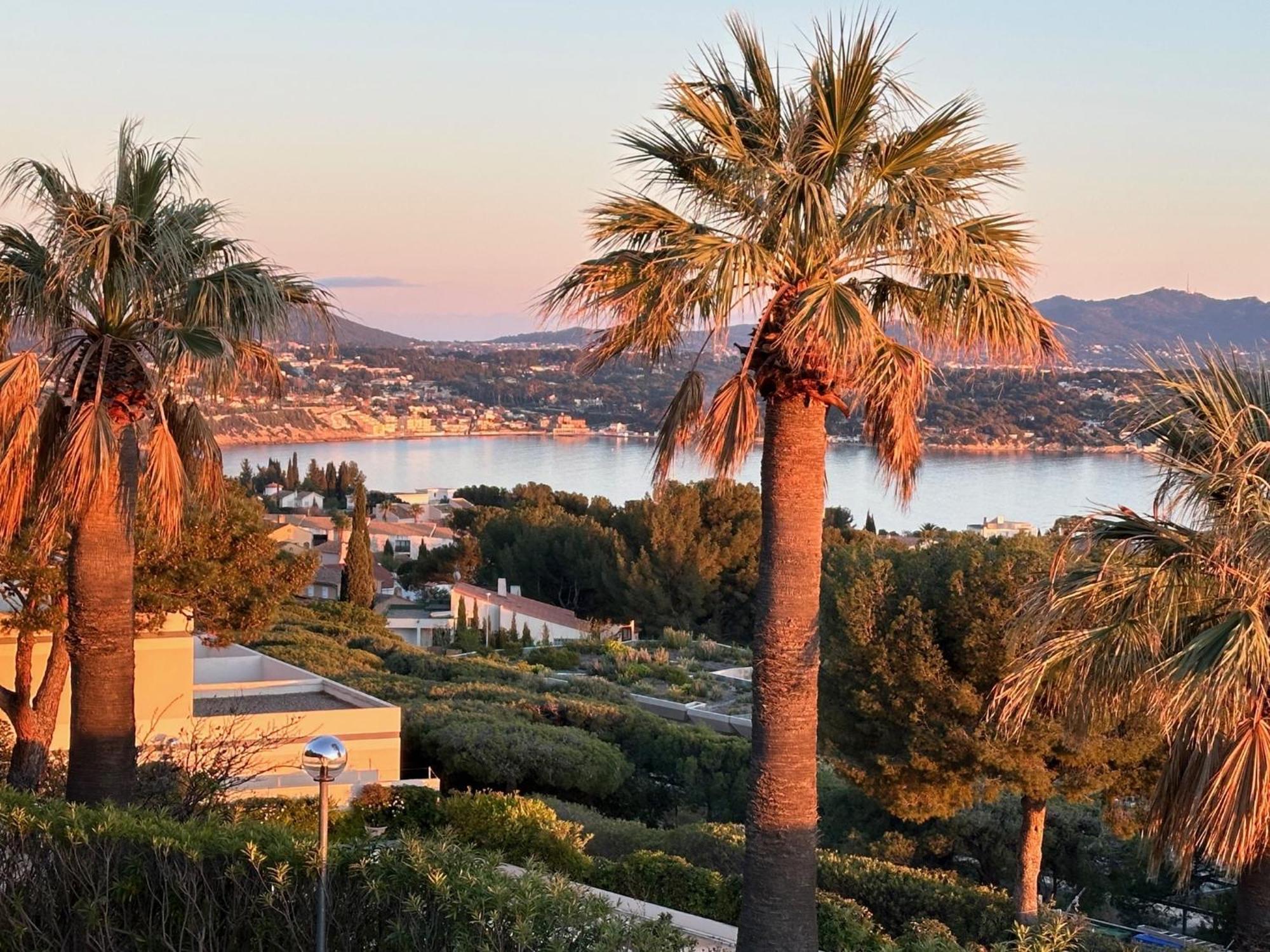 Superbe T2 44M2 - Grande Terrasse Vue Mer Panoramique Exceptionnelle Piscine - Parking باندول المظهر الخارجي الصورة
